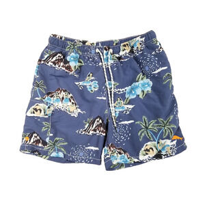 Tommy Bahama Swim Trunks Mens Medium Hawaiian Floral Hula Shorts Beach Bathing